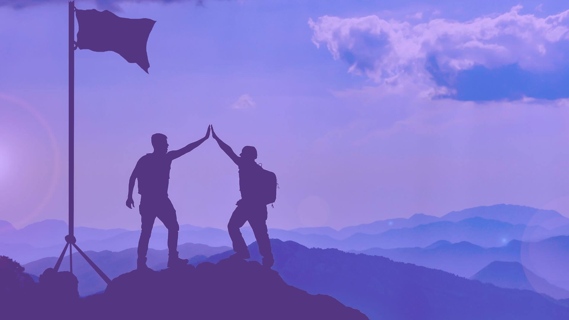 A life coach guiding a client to market their life coaching business